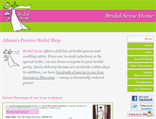 Tablet Screenshot of bridalsense.com